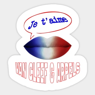 JE TAIME FRENCH KISS VAN CLEEF Sticker